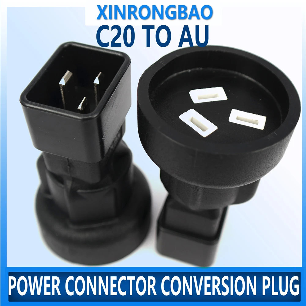 1 pcs IEC320 C20 TO SAA IEC 320 para 3 pin female Power adapter PDU UPS AC PLUG Adaptador Conventer Phosphor bronze | Обустройство
