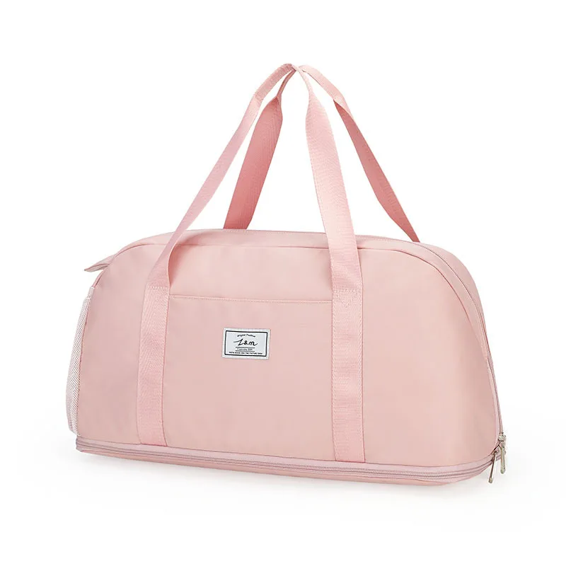 

Женская сумка для фитнеса, портативная, водонепроницаемая, для спортзала, большая дорожная сумка для хранения, с передним нижним карманом, отделение для сухого и мокрого