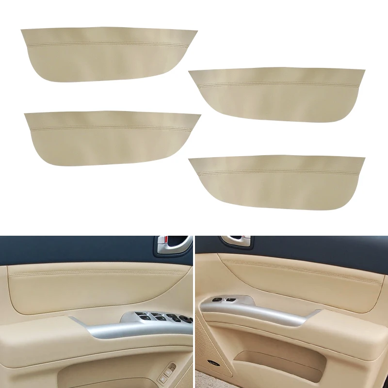 4pcs Car Styling Microfiber Leather Interior Door Panel Cover Protective Trim For Hyundai Sonata 2005 2006 2007 2008 | Автомобили и