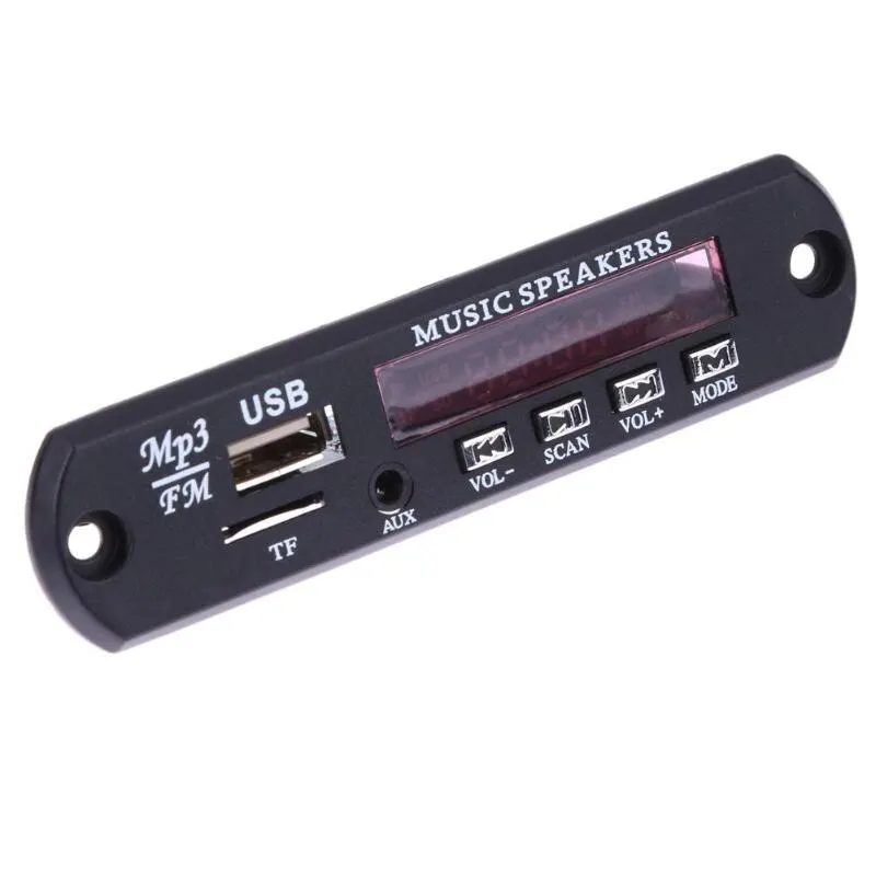 12 В Авто Музыка MP3 WMA декодер доска панель аудио декодер плата модуль AUX USB TF FM радио с пультом дистанционного управления