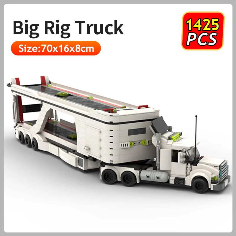 

LT3 Transport Big Rig Truck Building Blocks City Machine Car Bricks Assemble Vehicle Model DIY Educational Toys Kids Xmas Gifts