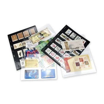 

10PCS/Lot Stamps Grid Stamp Page Collection Stamps Holders of Stamp Album PVC Loose-leaf Inners of Collection Stamps Holders