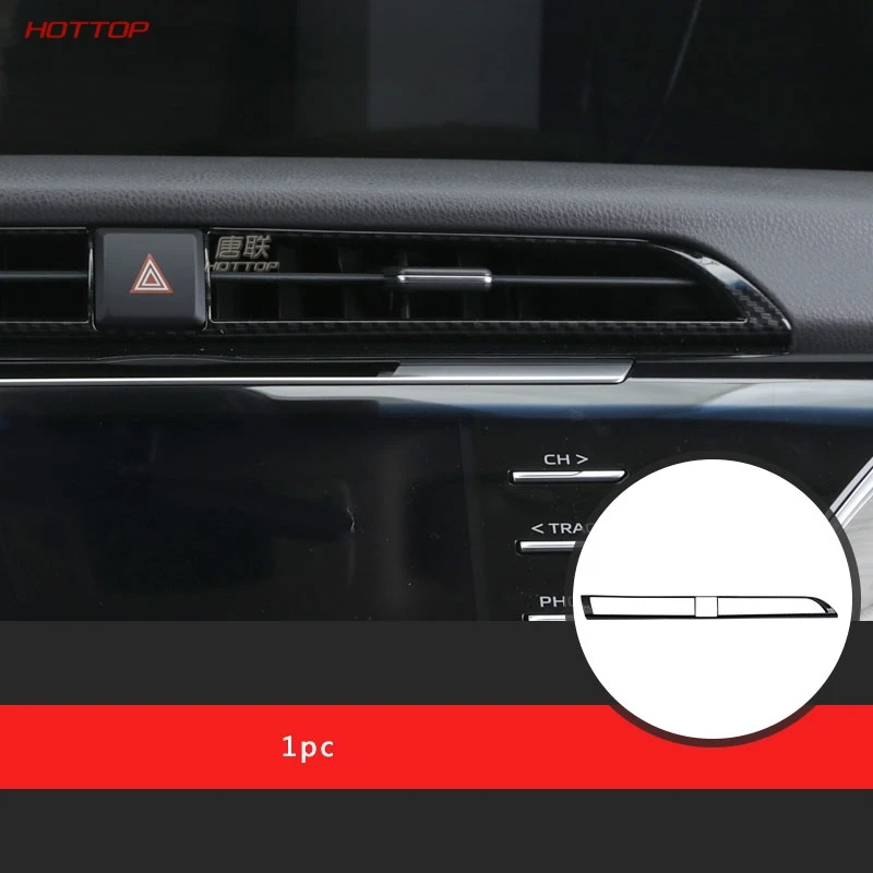 Крышка ручки рулевого колеса для Toyota Camry внутренняя Текстура углерода покрытие автомобиля SUV Стайлинг украшение B модель - Название цвета: Carbon fiber 1pc