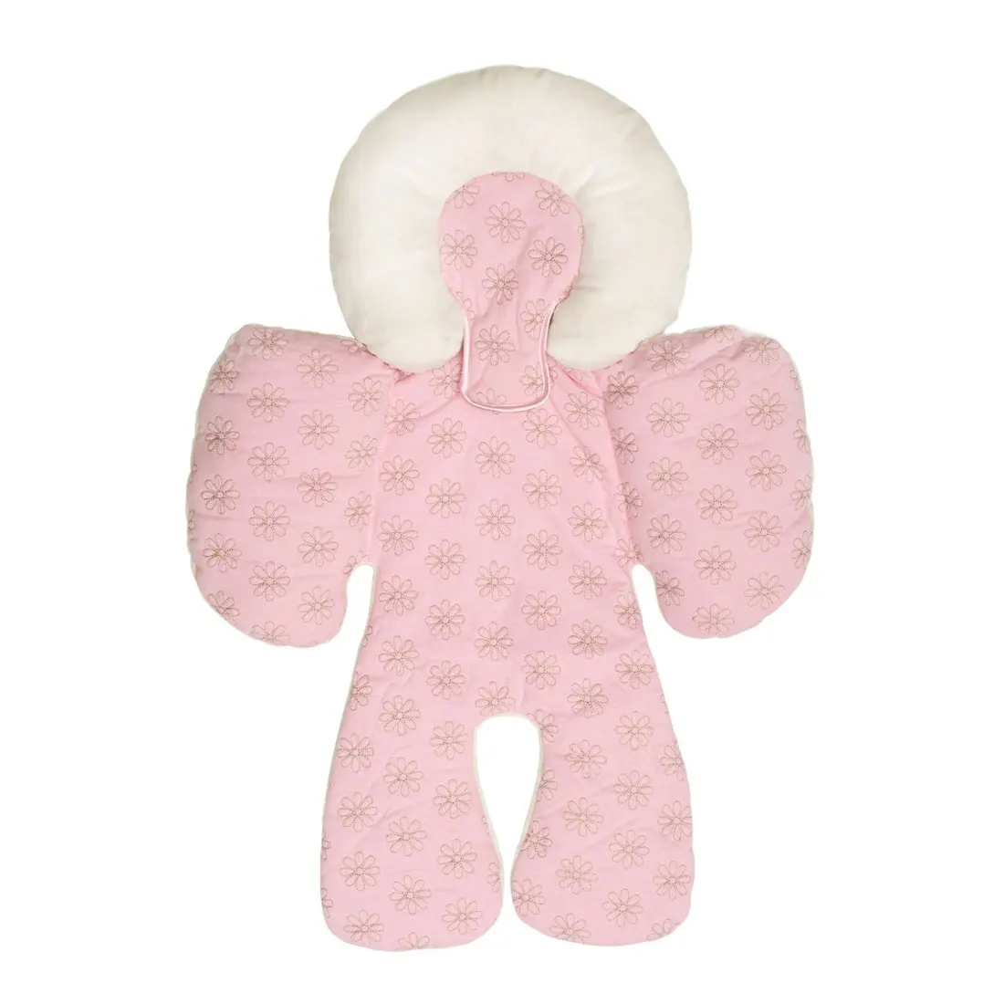 Подушка для детской коляски, аксессуары для автомобильных сидений, термостойкая подкладка для матраса, коврик для младенцев, наплечный ремень, защитный чехол для шеи - Цвет: pink