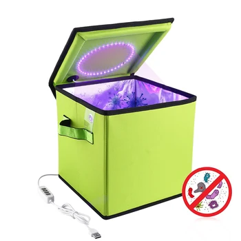 

1Pc UV Disinfection Box Germicidal Lamp Storage Box Sanitize Bag Ultraviolet Disinfection Box 20CM Portable Sterilizing Kit
