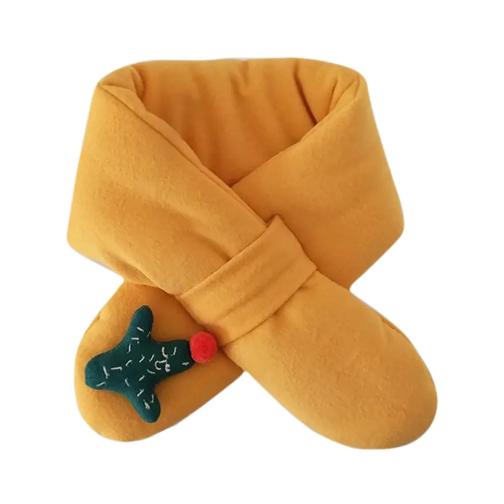 Мода года; зимний детский хлопковый шарф унисекс с воротником; модный шарф с крестиками; детский теплый шарф; детский растягивающийся шарф на шею;#1