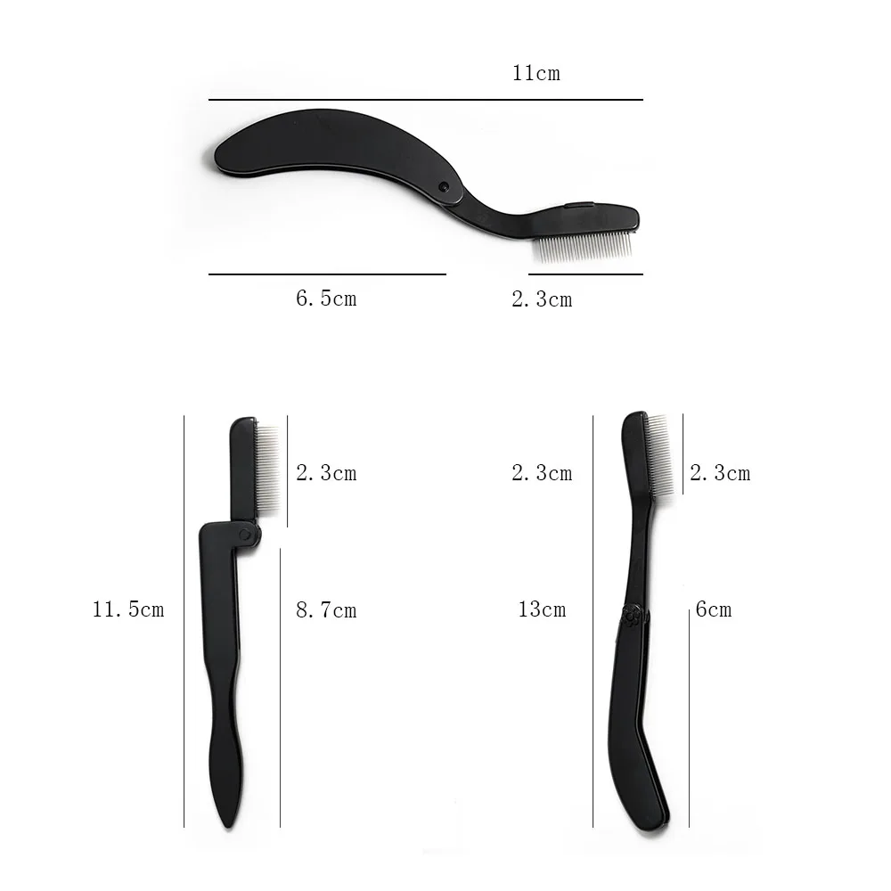 Foldable Eyelash Brush Comb Beauty Makeup Lash Separator Stainless Steel Eyelash Curler Mascara Curl Cosmetic Tool 1 Pcs eyelashes brush comb,eyelashes brush,disposable eyelash brushes,eyelash curler,eyelash accessories,makeup tool set