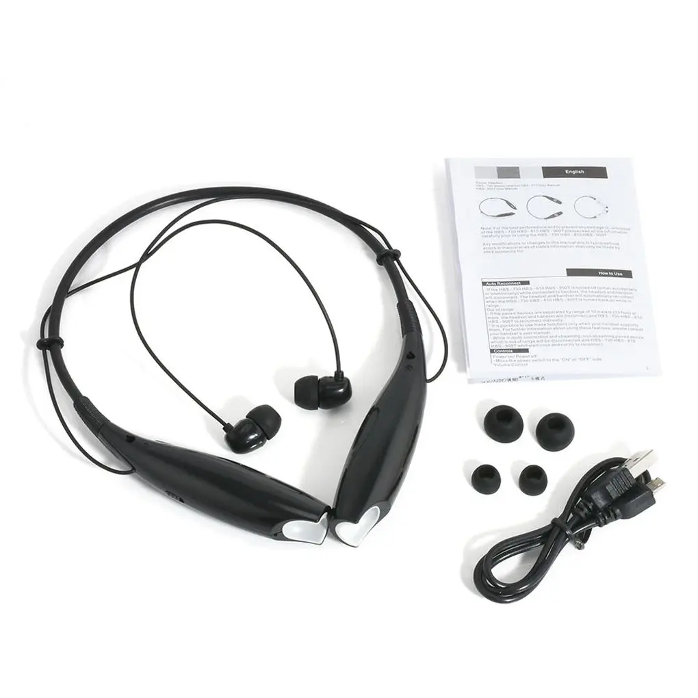 Новинка 2020 Bluetooth гарнитура HBS730 стерео 4 1 Беспроводная водонепроницаемые