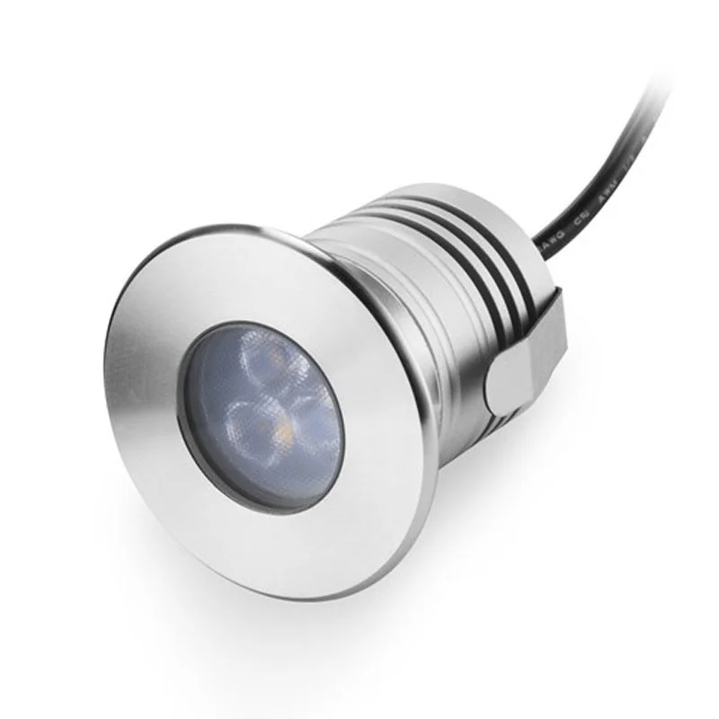 Exterior à Prova Luz de Assoalho Enterrada Mini d' Água Led Subterrânea Rgb Vermelho Verde Azul 24 Dc12v 3w Luz 1 com led, à prova d'água, iluminação de