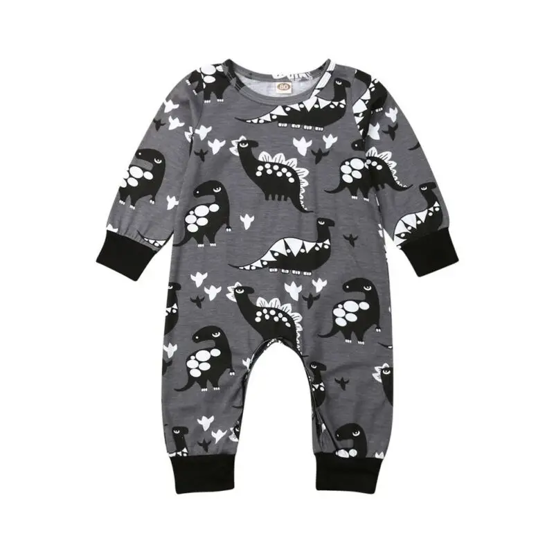 Newborn Infant Baby Boy Girls Romper 0-24M Long Sleeve Cartoon Animal Jumpsuit Playsuit Clothes Outfits