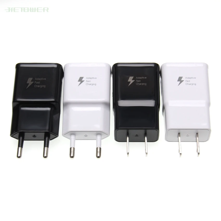 

50pcs/lot Quick Charger EU US Plug USB Charger Adapter Fast Mobile Phone Charger Compatible Wall Charger for Samsung Galaxy S6
