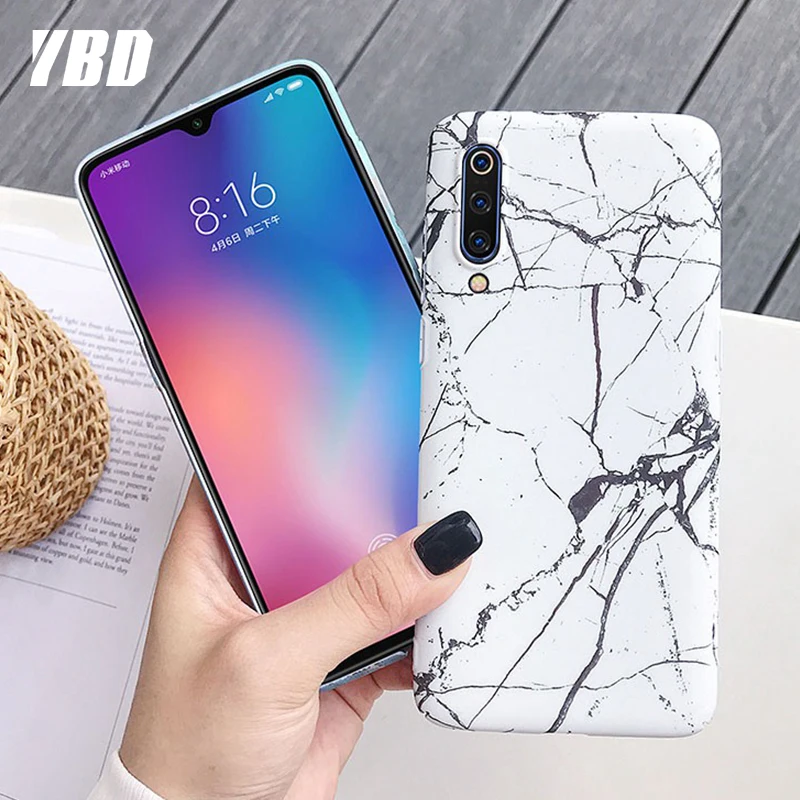 YBD Marble Pattern PC Cases for Samsung S10 S7 S8 S9 Fashion Hard Case Galaxy PLUS Note 8 9 s10 lite Fundas |