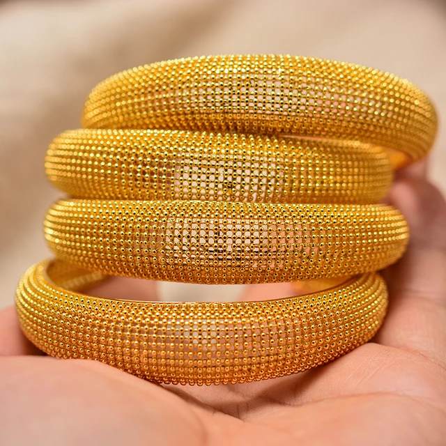 Wando 24K Can Open Dubai Arab Kuwait Gold Color Bangles For Women Girl  Arabic Middle East Bride African Jewelry Bangle2983280 From 20,49 € | DHgate