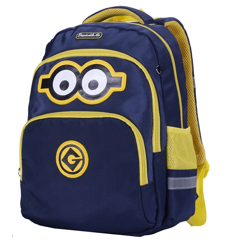 

Small Yellow People School Bag Young STUDENT'S Men's Korean-style Girls Shoulder Spine-Backpack Small