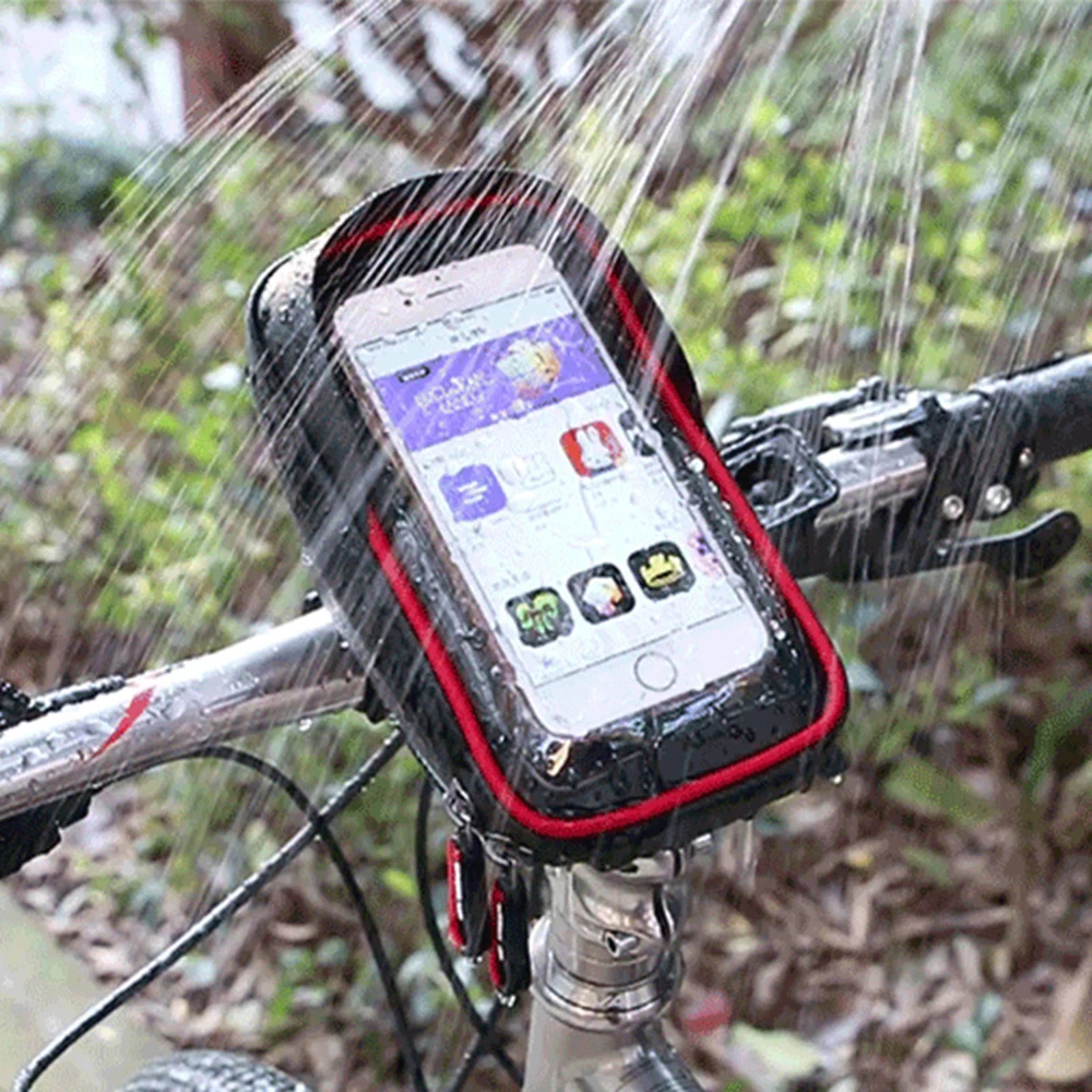 Bicycle Bike Cycling Front Frame Mount Pannier Phone Holder Bag For Smart phone