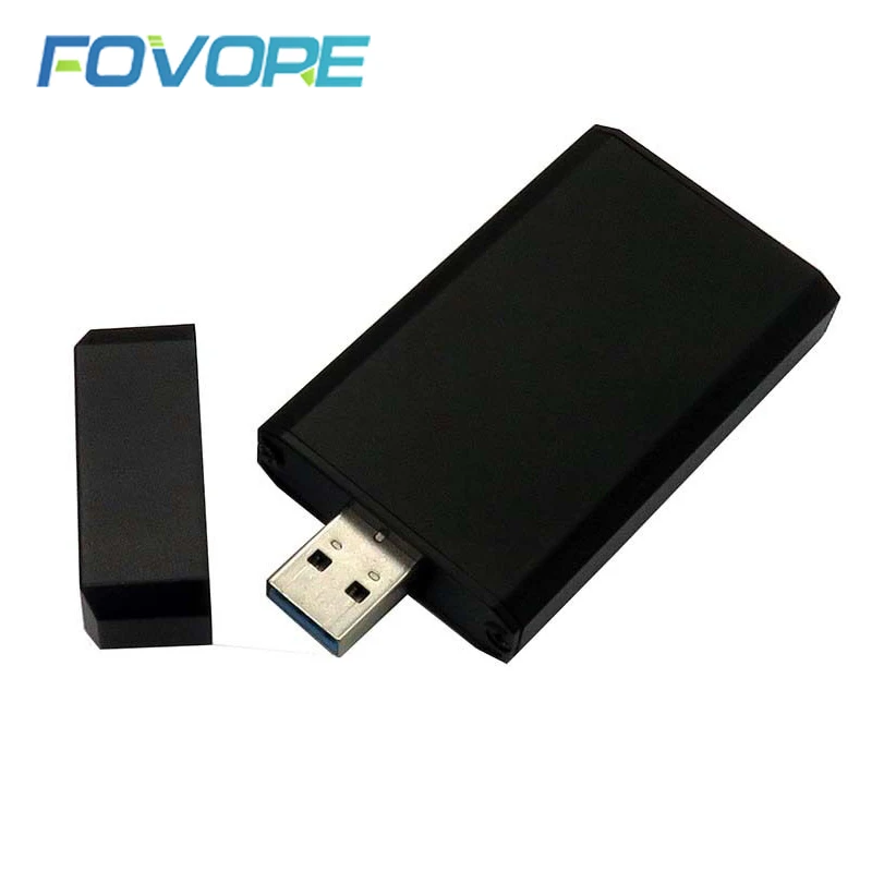 Caja de disco duro móvil mSATA SSD, Adaptador convertidor de caja de cierre mSATA a USB 3,0, 30x50mm