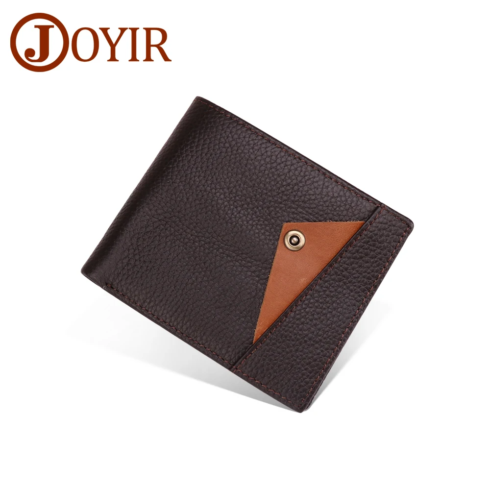 Joyir из натуральной кожи Для мужчин бумажники RFID Высокое качество Мужские