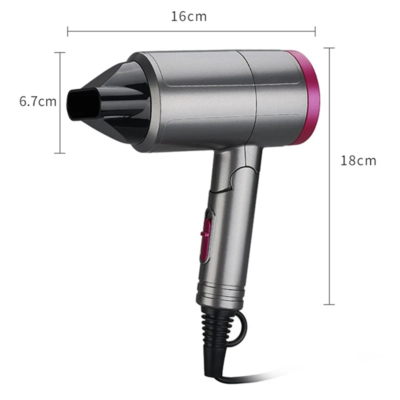 Voltage Hair Dryer for Home and Travel Use Folding Handle Blow Dryer with Tourmaline Ceramic Thermostatic Negative Ion Hair Drye