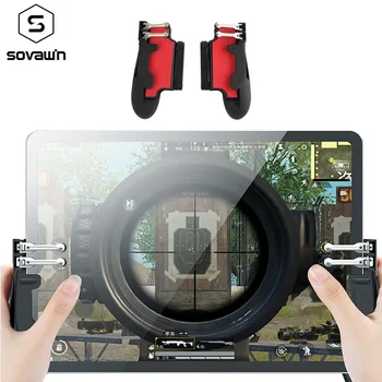 

H11 Tablet PUBG Controller Mobile Gamepad Six Finger Game Joystick For iPad Gaming Trigger Fire Button Aim Key Game Grip Handle