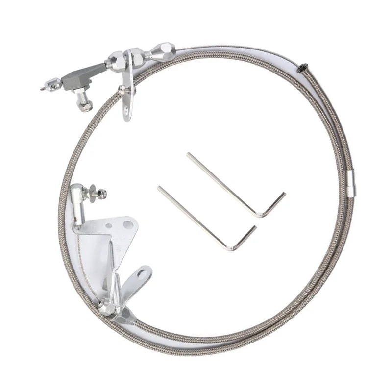 

FOR CHRYSLER MOPAR 727 STAINLESS BRAIDED KICKDOWN CABLE 727 TRANS. DETENT #6056