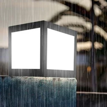 

Outdoor Garden Solar 12LED Bulb Post Deck Cap Square Fence Light Landscape Lamp Lighting Accessories