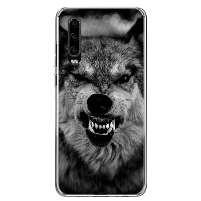 TW052-5 Волчий свирепый чехол для телефона huawei P30 P20 mate 30 20 10 Pro P10 Lite P Smart Z+ Coque Shell Capa - Цвет: TW052-5