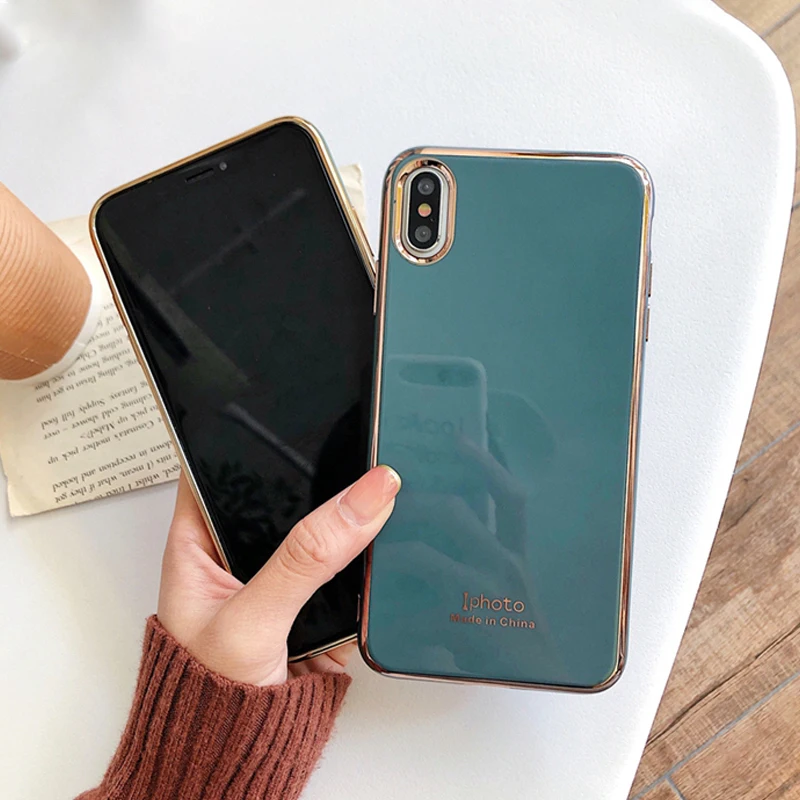 From Jenny простой покрытие для iPhone 11 Pro x xr xs max 6 6s 7 8 плюс сплошной цвет для мобильного телефона из ТПУ Мягкий защитный чехол