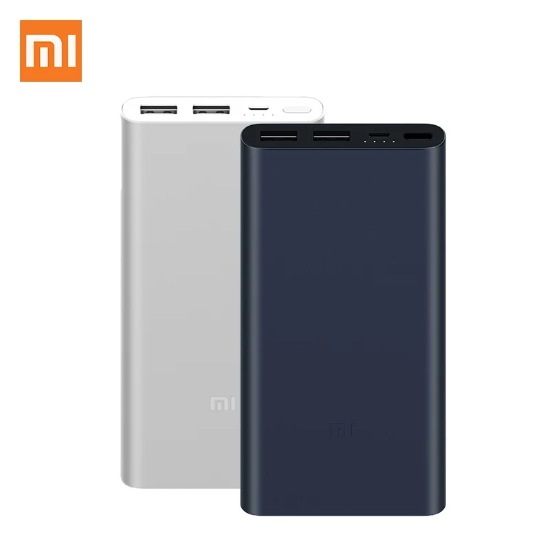 Xiao mi power Bank 2i 10000 мАч PLM09ZM двойной USB быстрая зарядка bank портативное зарядное
