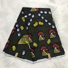 В африканском стиле из вощеной ткани фуксия 4 ярдов Африканский вощеная ткань восковая печать на ткани в нигерийском стиле Горячая распродажа! принт воск дизайн