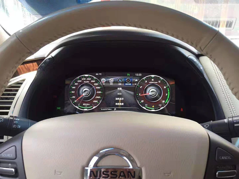 Android Car dashboard Instrument display screen For Nissan Patrol Y62 Multimedia player digital panel 20