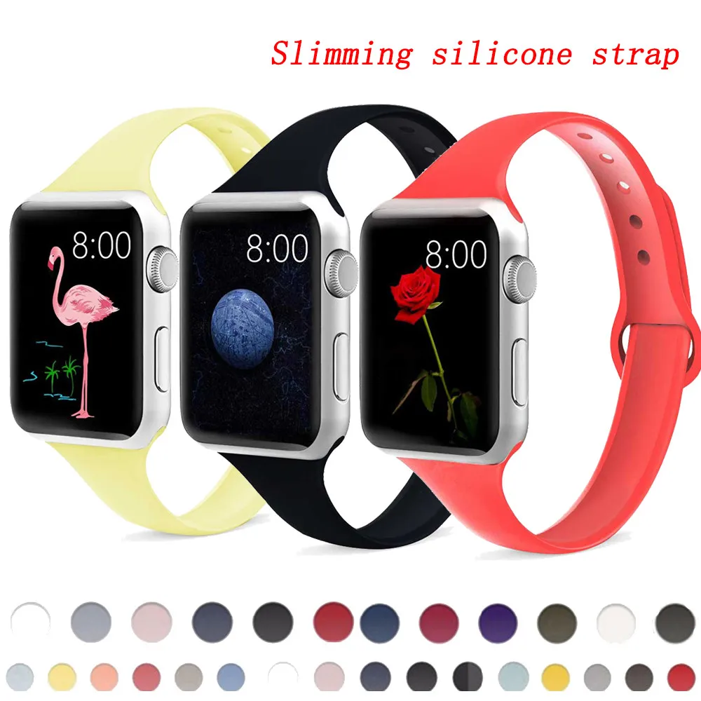 

Strap for apple watch band 44mm 42mm apple watch5 4 3 band iwatch 5 4 3 band 40mm 38mm silicone correa belt watchband