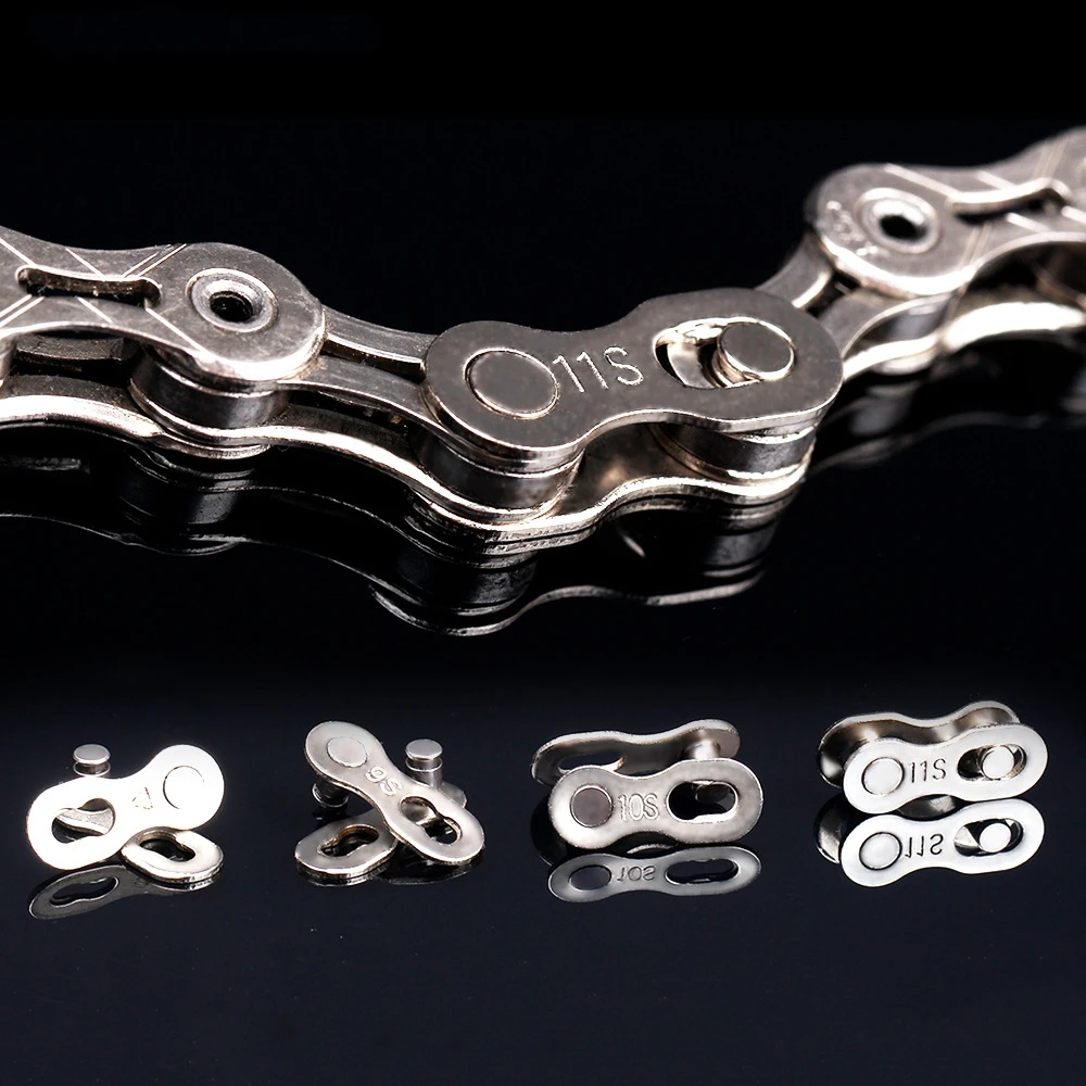 5 Pairs Bike Chain Quick Link Mountain Bicycle Bike Chain Missing Quick Connector Connecting Master Link for 6 7 8 9 10 Speed
