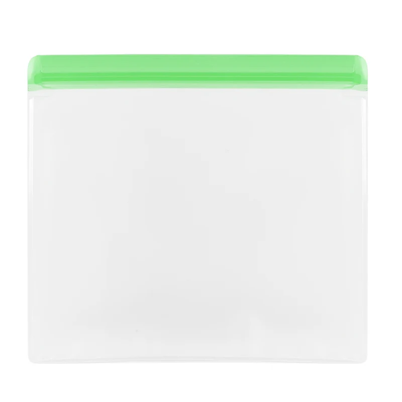 B green PEVA Сумка для хранения еды многоразовая сумка для морозильника PEVA Ziplock сумка для хранения жидкой еды Герметичная сумка для хранения еды кухонный органайзер Инструменты - Цвет: B green