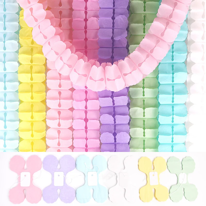 Пастель вечерние фон стены украшения синий/розовый Baby Shower Радужная Бумага