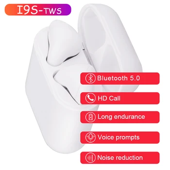 

TWS i9s Earbuds Mini Wireless Bluetooth Earphones i11 Headsets Stereo Super Bass Sports Sweatproof Earbuds for IPhone Android
