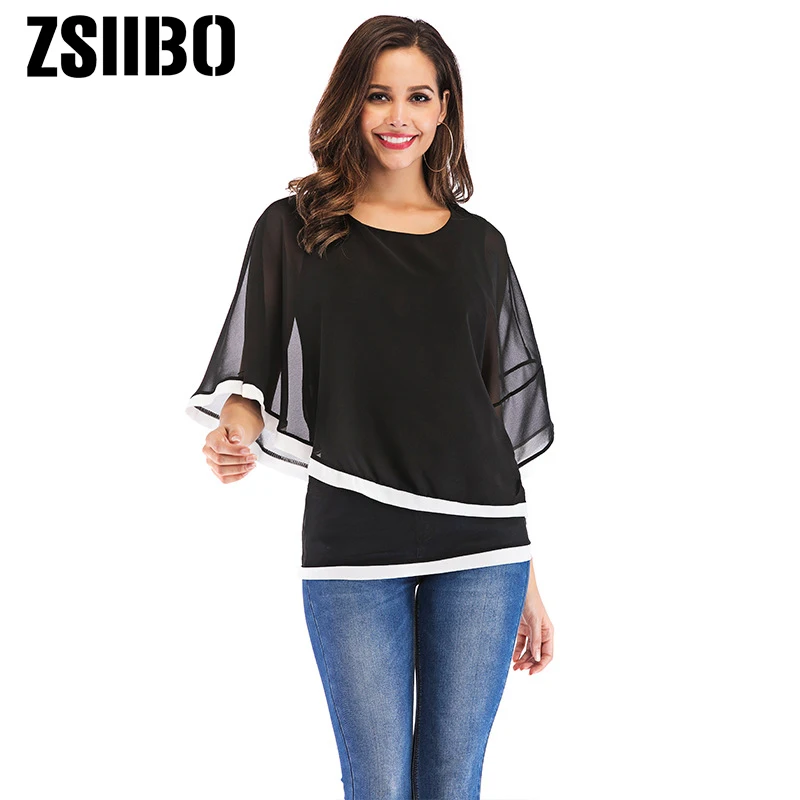 2019 летнее платье в стиле &quotРетро&quot большой Размеры лоскутным шитьем из шифона