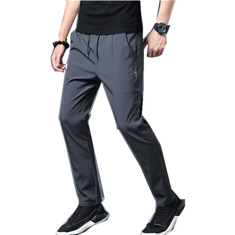 

2019 Men Khakis Twill Pants Ropa Casual Hombre Mid-low Rise Khakis Pants Solid Color Inno Trousers Brand Clothing