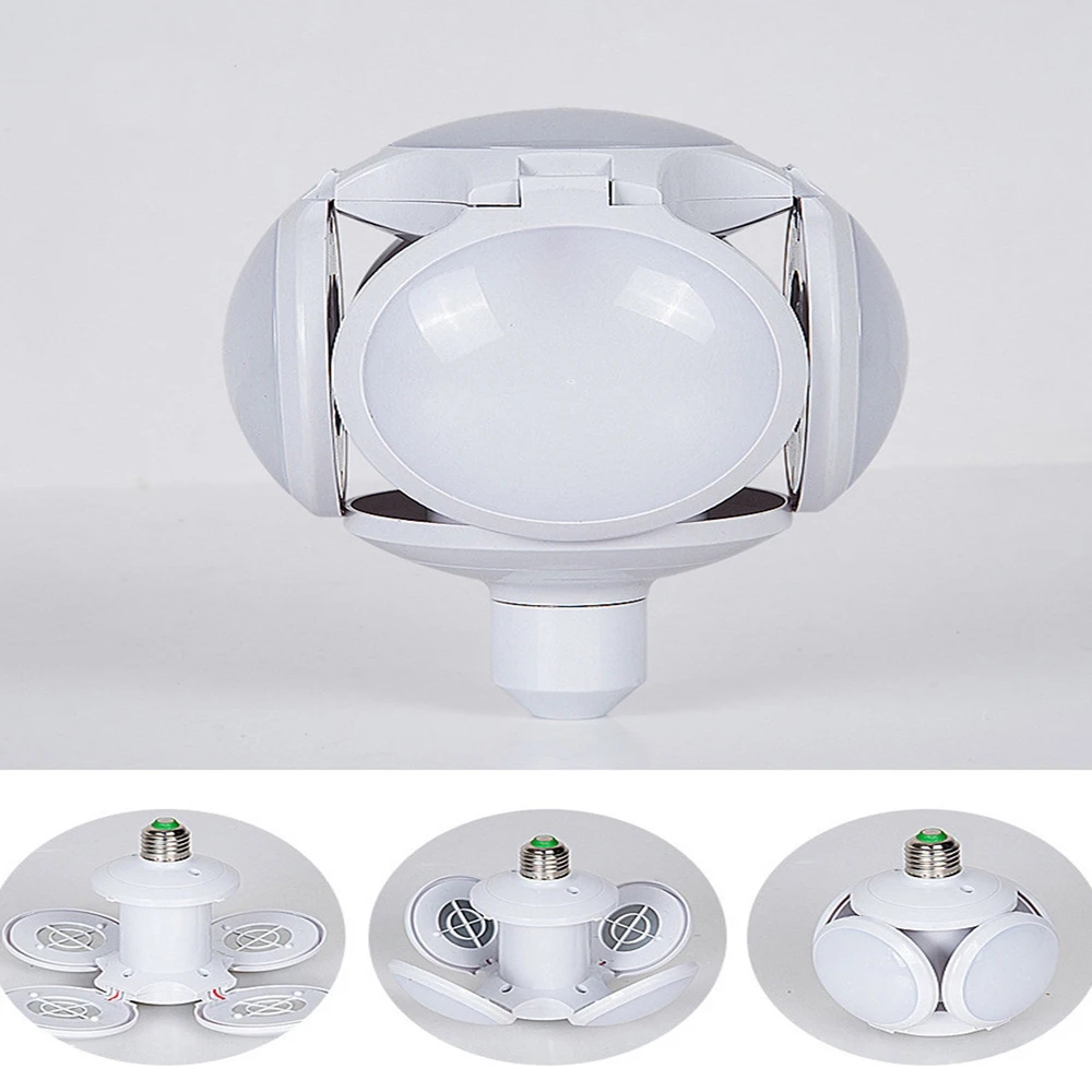 Super Bright LED Folding Bulb E27 40W Football Modeling Lamp AC 85-265V LED Bulb Bubble Ball Bulb Foldable Replace Halogen Light 13