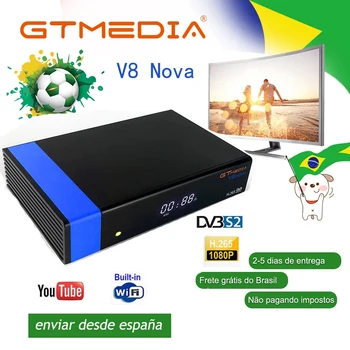 

Best 1080P DVB-S2 GTmedia V8 Nova Satellite TV Receiver Freesat V8 Super Receptor GT Media V8 Nova with Europe With No App