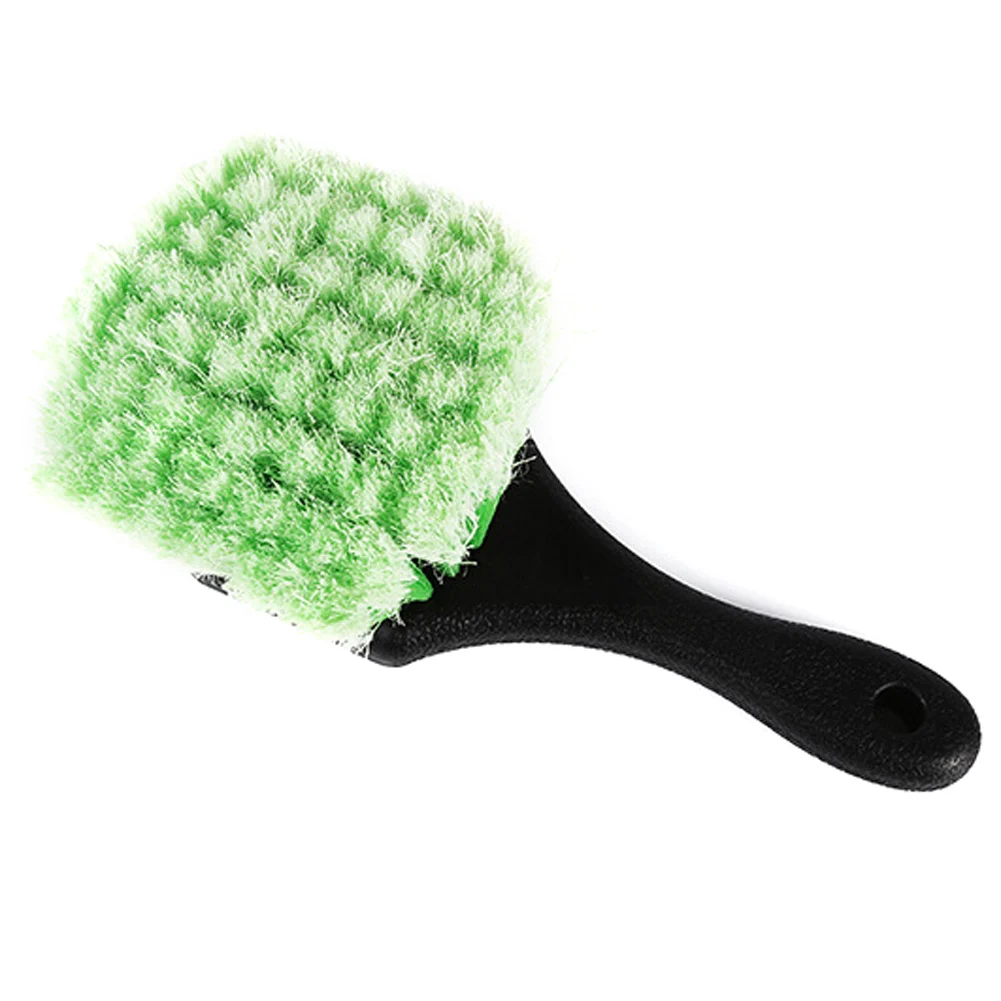 Upholstery Detailing Exterior Short Handle Wheel Tire Body Brush Polish For Auto Car Cleaning Brush Interior Floorliner Carpet