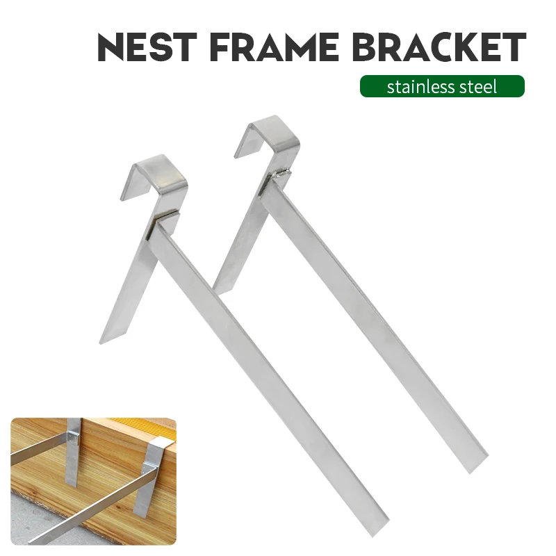 1x Stainless Steel Beekeeping Frame Holder Bee Hive Perch Durable Equipment Kit