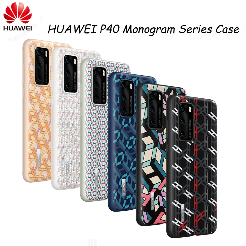 Официальный Оригинальный чехол для Huawei P40 Pro с монограммой Роскошный телефона из