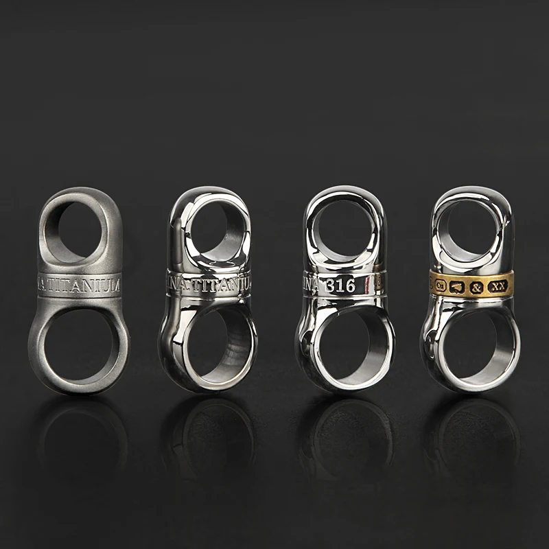 Titanium Alloy Brass Keychain Accessories Car Key Ring Outdoor Small Tool 360&deg; Rotatable Keyring tactical keychain key ring keychain carabiner keychain tool keychain charm