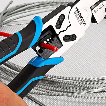 

9 Inch Multifunctional Tool Pliers Crimping Pliers Terminals Electrician Stripper Ring Industrial Crimpper Snap Grade Wire W4Z1