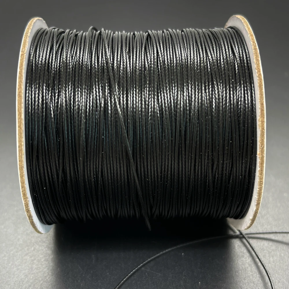 NEW 0.5/0.8/1.0/1.5mm Waxed Cotton Cord Thread String Strap Necklace Rope for Jewelry Making for Shamballa Bracelet