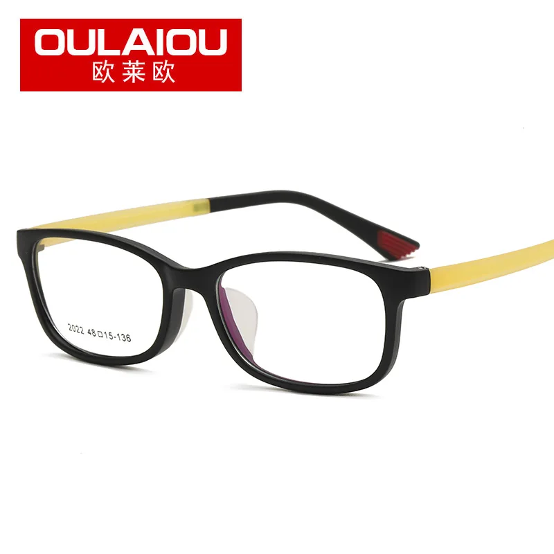 

Ololo ou 2022 Kids Glasses Frame Children Square TR90 Silica Gel Optical Frames Men And Women Myopia Eyeglasses Fixing Device