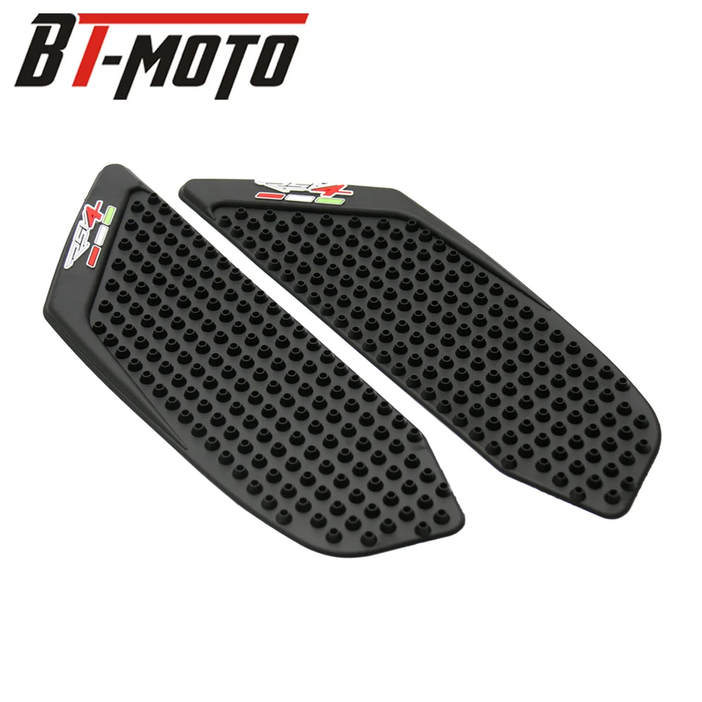 black Для Aprilia RSV4 2010-2013 мотоциклетная противоскользящая накладка на бак Сторона газа Колено сцепление тяговые колодки протектор Наклейка - Цвет: black
