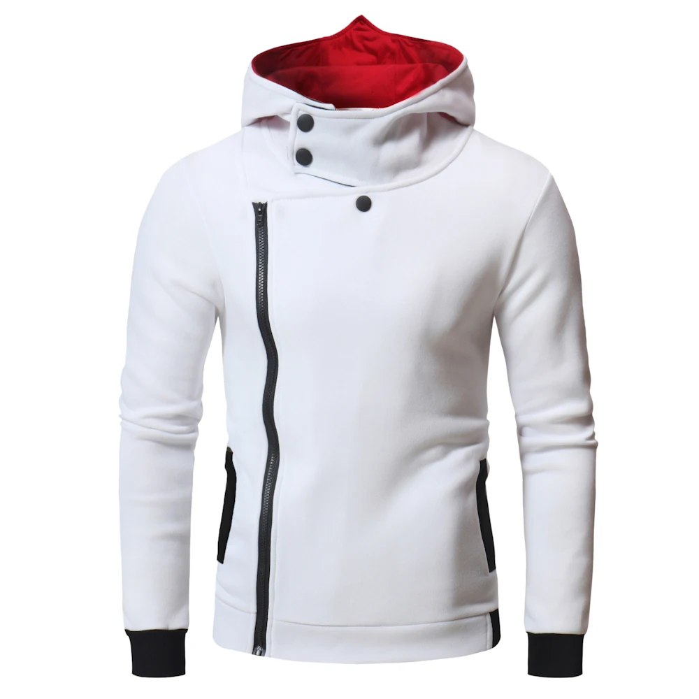  2019 Assassins Creed Mens Sweatshirts Patchwork Casual Hooded Sweatshirt Men Cardigan Stranger Thin