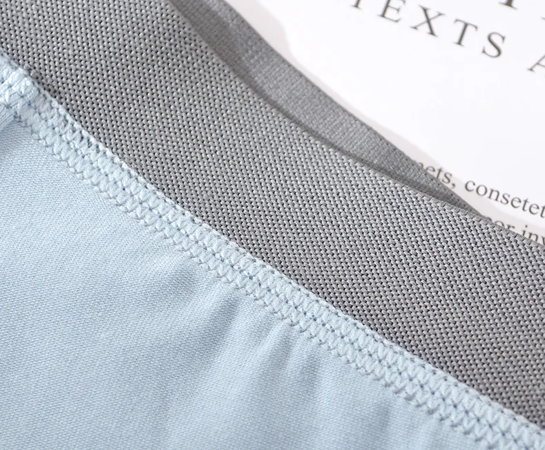 High-grade natural cotton men's flat-angle panty breathable comfortable 50s high density underpant