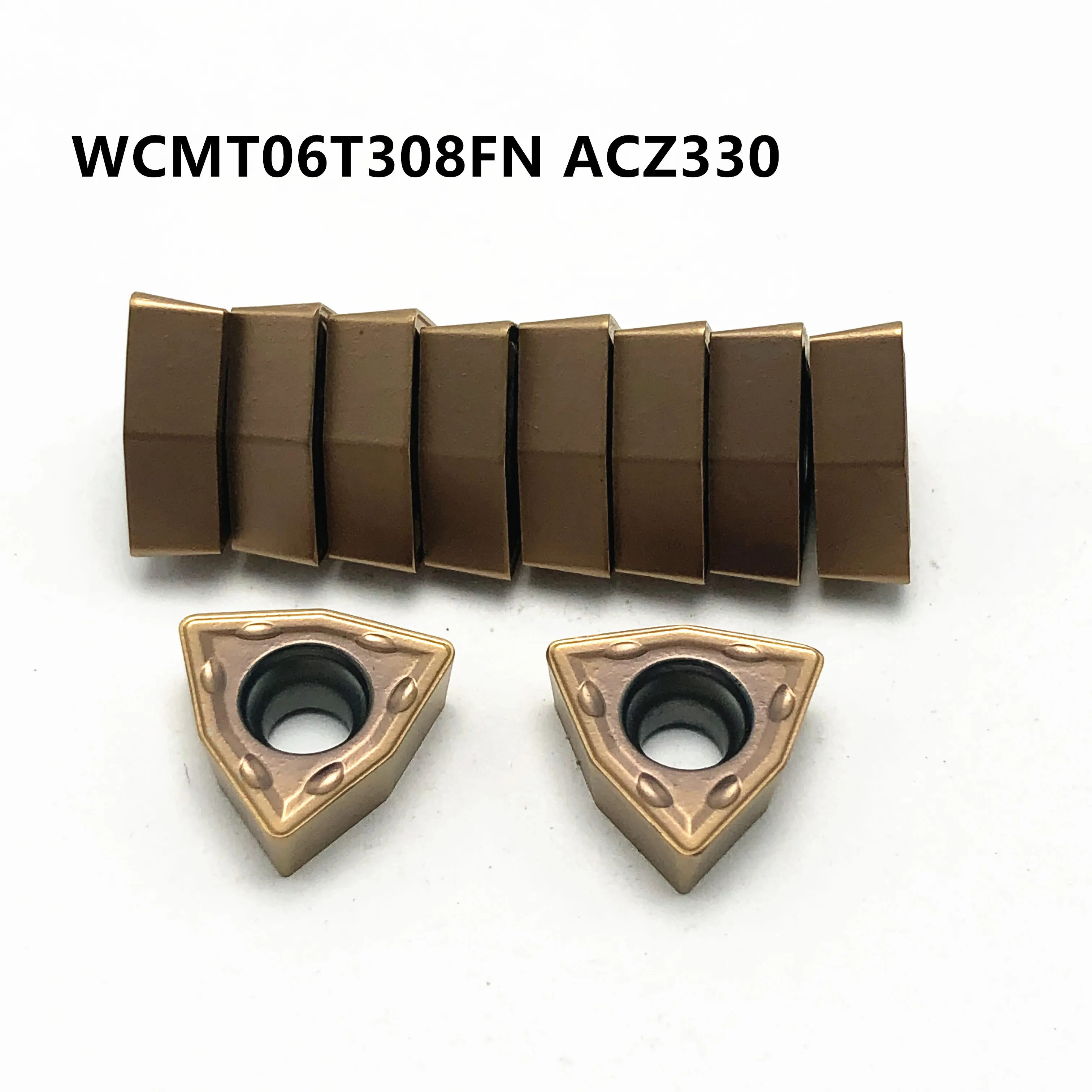20 шт. токарный инструмент WCMT06T308FN ACZ330 высококачественный твердосплавный инструмент металлический токарный инструмент WCMT06T308 аксессуары для ЧПУ фреза